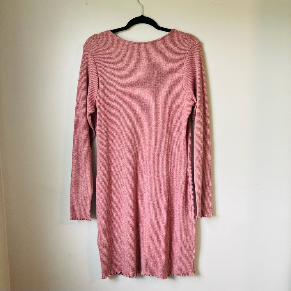 Forever 21 Plus Size Button-Down Dress, Burgundy - Picture 4 of 4